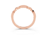 Rose gold Twisted Morganite Marquise Pavé Band with Shared Prong Setting_9