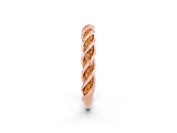 Rose gold Twisted Pavé Round Citrine Eternity Band with Shared Prong Setting_8