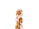 Rose gold Twisted Pavé Round Citrine Eternity Band_15