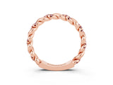 Rose gold Twisted Pavé Round Morganite Eternity Band_13