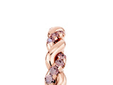Rose gold Twisted Pavé Round Morganite Eternity Band_15