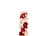 Rose gold Twisted Pavé Round Ruby Eternity Band_15