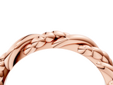 Rose gold Twisted Rope Solitaire Band_45