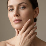 Rose gold Twisted Rope Solitaire Band_64