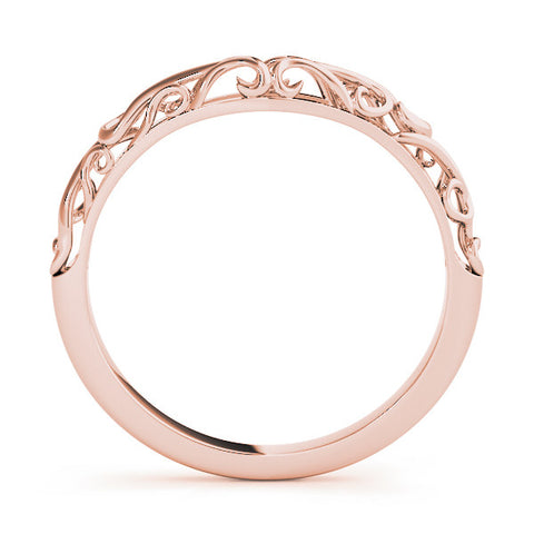 Rose gold Twisted Vine Filigree Band 1