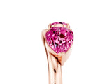 Rose gold Two-Stone Pear Pink Sapphire Bypass Ring with Prong Setting_23
