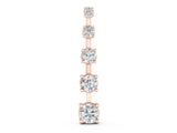 Rose gold Vertical Bar Pendant with Round Brilliant Diamonds in Prong Setting_6