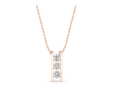 Rose gold Vertical Channel-Set Round Diamond Bar Pendant_17