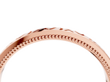 Rose gold Vintage Engraved Milgrain Band