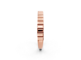 Rose gold White Gold Ribbed Eternity Band_40