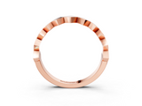 Rose gold Zigzag Chevron Band with No Stone_42