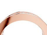 Rose gold baguette cut diamond eternity band with channel set_25