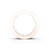 Rose gold emerald cut diamond eternity band with channel set_2