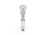 Silver Asscher Brilliant Solitaire with Side Stones on a Pave Band and Four-Prong Setting_16