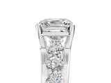 Silver Asscher Brilliant Solitaire with Side Stones on a Pave Band and Four-Prong Setting_19