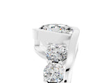 Silver Bezel Set Round Cut Diamond Split Shank Ring_11