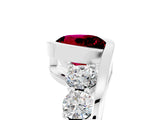 Silver Bezel Set Round Cut Diamond Split Shank Ring_11