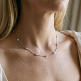 Silver Bezel-Set Round Diamond Station Necklace_12