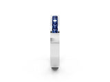 Silver Channel Set Princess Cut Blue Sapphire Eternity Band_14