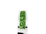 Silver Channel Set Princess Cut Peridot Eternity Band_53