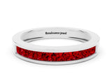 Silver Channel Set Princess Cut Ruby Eternity Band_12