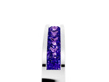 Silver Channel Set Princess Cut Tanzanite Eternity Band_17