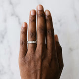 Silver Channel-Set Round Diamond Eternity Band with Shared Prong Setting_29