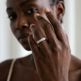 Silver Channel-Set Round Diamond Eternity Band with Shared Prong Setting_31