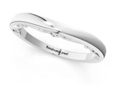 Silver Curved Solitaire Round Bezel Contour Band_15
