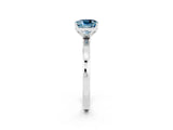 Silver Cushion Cut Aquamarine Solitaire Ring with Thin Band and Prong Setting_50