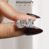 Platinum 2.00 Carat F VS1 Cushion Diamond Stud Earrings