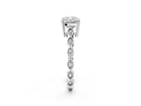 Silver Cushion Cut Solitaire Diamond Ring with Infinity Twist Band and Four-Prong Setting_27