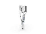 Silver Cushion Cut Solitaire Tension-Set Diamond Split Shank Ring_27