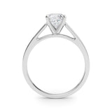 Platinum 2.55 Carat D VVS2 Cushion Solitaire Engagement Ring with Four-Prong Setting and Tapered Band