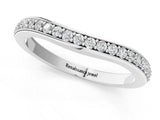 Silver Diamond Pavé Round Stone Contour Band_15