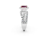Silver Emerald Cut Cut Halo Split Shank Prong Setting Ring_20