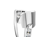 Silver Emerald Cut Solitaire Tension-Set Diamond Split Shank Ring_30