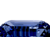 Silver Emerald Cut Solitaire Twisted Band with Prong Setting_24
