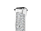 Silver Fancy Black Heart Cut Cut Diamond Channel Set Pave Band with Tension Prong Setting_11