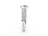 Silver Fancy Black Heart Cut Cut Diamond Channel Set Pave Band with Tension Prong Setting_8