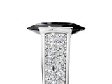 Silver Fancy Black Marquise Cut Cut Diamond Channel Set Pave Band with Tension Prong Setting_11