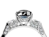 Silver Fancy Black Oval Cut Brilliant Three-Stone Pave Band with Four-Prong Setting_22
