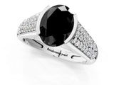 Silver Fancy Black Oval Cut Cut Diamond Channel Set Pave Band with Tension Prong Setting_13
