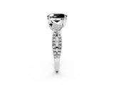 Silver Fancy Black Oval Cut Solitaire Twist Pave Diamond Engagement Ring with Prong Setting_56