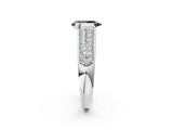 Silver Fancy Black Pear Cut Cut Diamond Channel Set Pave Band with Tension Prong Setting_8