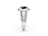 Silver Fancy Black Pear Cut Cut Halo Split Shank Prong Set Ring_8