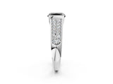 Silver Fancy Black Radiant Cut Cut Diamond Channel Set Pave Band with Tension Prong Setting_14