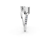 Silver Fancy Black Radiant Cut Solitaire Tension-Set Diamond Split Shank Ring_8