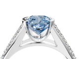 Silver Fancy Blue Cushion Cut Cut Diamond Channel Set Pave Band with Tension Prong Setting_10