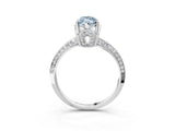 Silver Fancy Blue Marquise Cut Solitaire Split Shank Pave Diamond Engagement Ring with Four-Prong Setting_81